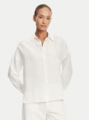 Tatuum Koszula Jenna T2504.083 Biały Relaxed Fit. Białe koszule damskie Tatuum, bez wzorów, z wiskozy, bez kołnierzyka, bez ramiączek. Za 198.99 zł.
