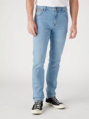 WRANGLER TEXAS SLIM SPODNIE MĘSKIE GAMBIT W12SHN42N 112328894. Spodnie materiałowe męskie Wrangler, bez wzorów, z jeansu. Za 229.99 zł.