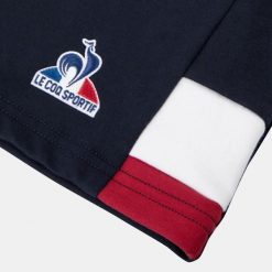 Szorty Le Coq Sportif Tri SP N°1. Niebieskie szorty męskie Le Coq Sportif, bez kołnierzyka. Za 266.50 zł.