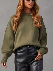 LA Angels Sweter w kolorze oliwkowym rozmiar: S. Zielone swetry klasyczne damskie LA Angels, s, bez kołnierzyka. Za 237.17 zł.