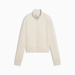 Bluza sportowa damska Puma ESS SLIM TRACK DK 63432387. Brązowe bluzy bez kaptura damskie Puma, l. Za 167.80 zł.