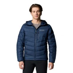Kurtka ocieplana męska Columbia Labyrinth Loop Hooded z kapturem. Niebieskie kurtki męskie Columbia, m, bez wzorów, sportowe, z kapturem. Za 745.99 zł.