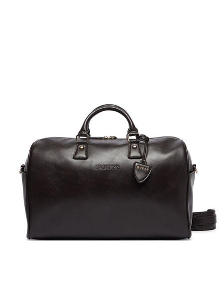 Guess Torba weekendowa V6BZ05 W4592 Brązowy ciemny. Brązowe torebki klasyczne damskie Guess, z aplikacjami, ze skóry, bez dodatków. Za 524.99 zł.