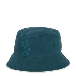 CZAPKA WYJAZDOWA TYPU BUCKET REAL MADRYT. Białe czapki męskie Adidas, bez wzorów, z bawełny, eleganckie. Za 119.00 zł.
