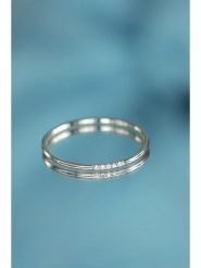 ATELIER DU DIAMANT Złoty pierścionek "Alliance Humilité" z diamentami rozmiar: 62. Szare pierścionki damskie ATELIER DU DIAMANT, z diamentem, złote. Za 613.51 zł.