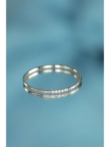 ATELIER DU DIAMANT Złoty pierścionek "Alliance Humilité" z diamentami rozmiar: 62. Szare pierścionki damskie ATELIER DU DIAMANT, z diamentem, złote. Za 613.51 zł.