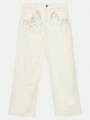 Guess Jeansy J5RB07 WGVO0 Biały Regular Fit. Białe spodnie dziewczęce Guess, z jeansu. Za 179.99 zł.