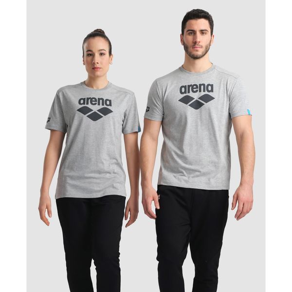 Koszulka Arena T-Shirt Logo Cotton. Szare t-shirty damskie Arena, s, bez wzorów, z bawełny, bez kołnierzyka. Za 176.50 zł.