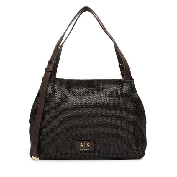 Torebka Armani Exchange. Brązowe torebki klasyczne damskie Armani Exchange, bez wzorów, bez dodatków. Za 939.99 zł.