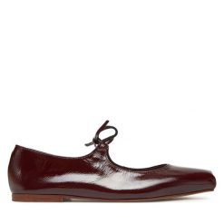 Baleriny Balagan. Czerwone baleriny damskie BALAGAN, bez wzorów, bez obcasa. Za 455.99 zł.