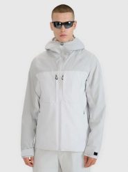 KURTKA TECHNICZNA MĘSKA 4F TREKKINGOWA Z KAPTUREM Z KAPTUREM SZARA. Szare kurtki treningowe męskie 4f, l, bez wzorów, do biegania. Za 399.99 zł.