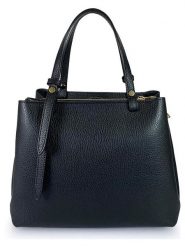 Florence Bags Skórzana torebka "Bea" w kolorze czarnym - 25 x 19 x 11 cm rozmiar: onesize. Czarne torebki klasyczne damskie Florence Bags, bez wzorów, z materiału, bez dodatków. Za 339.99 zł.