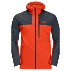 Męska Kurtka Go Hike. Czerwone kurtki męskie Jack Wolfskin, l, bez wzorów, z materiału, z kapturem. Za 682.99 zł.
