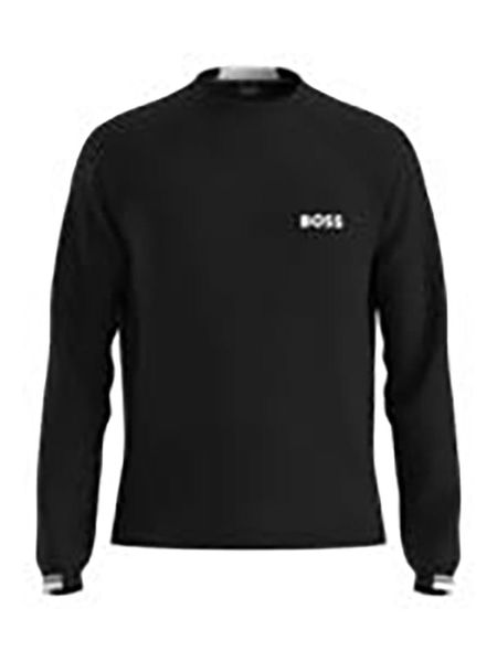Hugo Boss Underwear Sweter w kolorze czarnym rozmiar: M. Czarne swetry męskie Hugo Boss Underwear, m, bez wzorów, z bawełny, bez kołnierzyka. Za 358.45 zł.