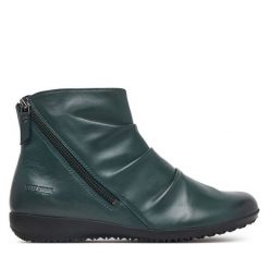 Botki Josef Seibel. Brązowe botki damskie Josef Seibel, bez obcasa, na płaskiej podeszwie, bez zapięcia. Za 449.99 zł.