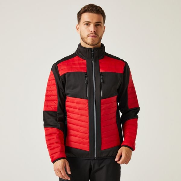 Kurtka robocza hybrydowa unisex E-Volve. Szare kurtki damskie Regatta, m, bez wzorów, z puchu, bez kaptura. Za 263.00 zł.