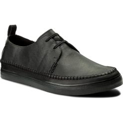 Półbuty CLARKS - Kessell Craft 261337497 Black Leather. Czarne półbuty męskie Clarks, ze skóry ekologicznej, bez zapięcia. W wyprzedaży za 229.00 zł.