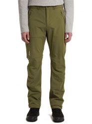 Haglöfs Spodnie softshellowe "Morän" w kolorze oliwkowym rozmiar: 52. Brązowe spodnie materiałowe męskie Haglöfs, z poliamidu. Za 388.16 zł.
