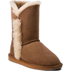 Buty EMU AUSTRALIA - Kolora Lo W11903 Chestnut. Brązowe kozaki damskie Emu Australia, ze skóry, bez obcasa. W wyprzedaży za 409.00 zł.