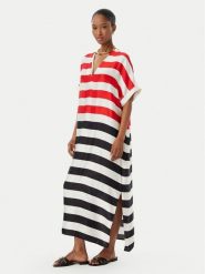 LOLA CASADEMUNT Sukienka letnia LS2616013 Kolorowy Relaxed Fit. Sukienki damskie lola casademunt, na lato, l, bez wzorów, bez kołnierzyka, bez ramiączek. Za 459.99 zł.