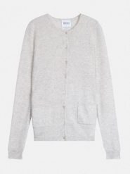 Perfect Cashmere Kaszmirowy kardigan "Amy" w kolorze jasnoszarym rozmiar: XL. Szare kardigany damskie Perfect Cashmere, xl, bez wzorów, z kaszmiru. Za 355.78 zł.