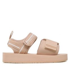 Sandały Big Star Shoes. Brązowe sandały damskie BIG STAR SHOES, bez wzorów, bez obcasa, na płaskiej podeszwie. Za 99.99 zł.