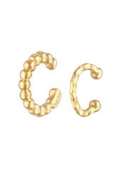 Elli Damski zestaw nausznic z młotkowanymi kulkami ze srebra 925 Sterling Silver Kolczyki 1 ct. Szare kolczyki damskie Elli, srebrne, z klipsem. Za 207.39 zł.