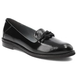 Czarne Mokasyny Armodo Modne Buty Damskie. Czarne mokasyny damskie Armodo, ze skóry. Za 369.00 zł.