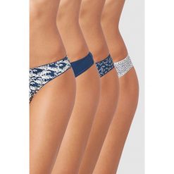Etam - Stringi (4-pack). Zielone stringi damskie Etam, m, bez wzorów, z bawełny. W wyprzedaży za 49.90 zł.