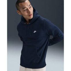 Bluza męska Nike Club BB. Niebieskie bluzy z kapturem męskie Nike, m, z bawełny. Za 259.99 zł.