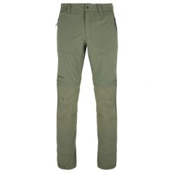 Męskie spodnie outdoorowe Kilpi HOSIO-M. Zielone szorty męskie Kilpi, na lato, bez wzorów, z materiału. Za 222.00 zł.