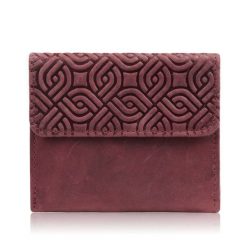 Portfel skórzany vintage Paolo Peruzzi T-114-HCH różowy. Czerwone portfele damskie Paolo Peruzzi, bez wzorów, ze skóry. Za 69.99 zł.