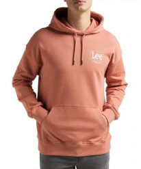 LEE LOGO LOOSE HOODIE MĘSKA BLUZA Z KAPTUREM LOGO NADURK RUST L83SSPUK 112145617. Bluzy z kapturem męskie Lee, l. Za 189.99 zł.
