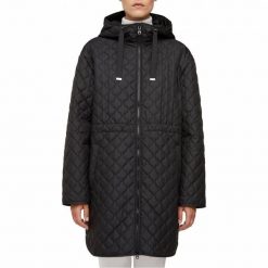 Kurtka GEOX W ASHEELY Czarny. Czarne kurtki damskie Geox, bez wzorów, z tkaniny, bez kaptura. Za 511.99 zł.