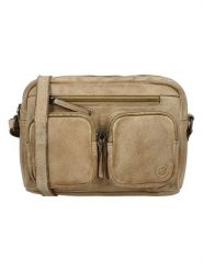 HIDE & STITCHES Skórzana torebka w kolorze beżowym - 23 x 17 x 5,5 cm rozmiar: onesize. Brązowe torebki klasyczne damskie HIDE & STITCHES, bez wzorów, z materiału, bez dodatków. Za 208.99 zł.