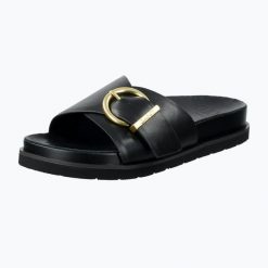 Klapki damskie GANT Mardale. Czarne klapki damskie Gant, bez wzorów, z gumy, bez obcasa. Za 339.99 zł.