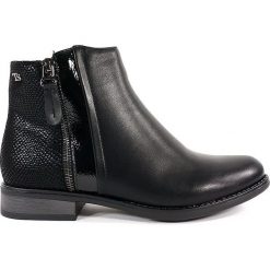 BOTKI DAMSKIE TS 8158 CZA. Botki damskie T.Sokolski, z futra, bez obcasa, bez zapięcia. Za 99.00 zł.
