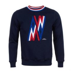 Bluza z dekoltem Peak Mountain Contamine. Niebieskie bluzy bez kaptura męskie Peak Mountain, xl. W wyprzedaży za 192.50 zł.