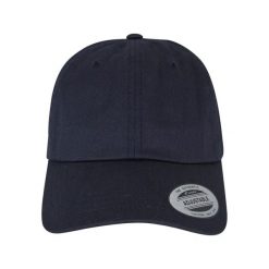 Niskoprofilowa Czapka Z Daszkiem Dla Dorosłych Unisex Classic Cotton Twill. Niebieskie czapki z daszkiem damskie FLEXFIT, bez wzorów. Za 68.99 zł.