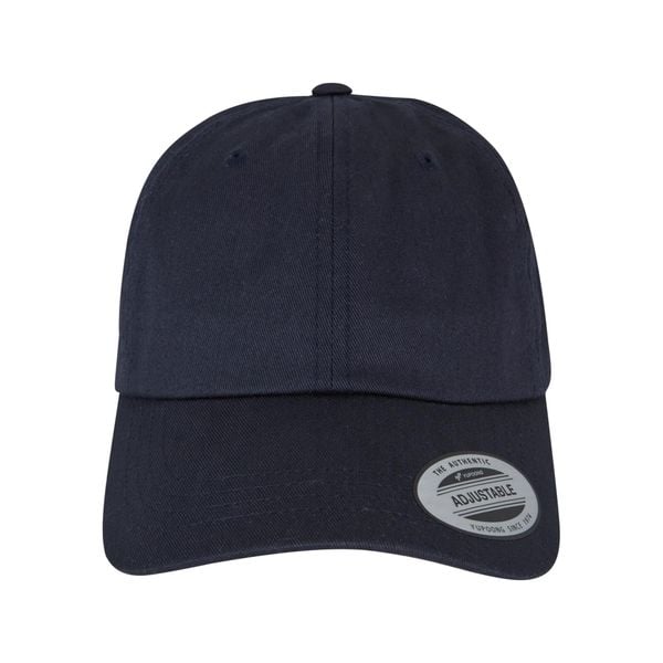 Niskoprofilowa Czapka Z Daszkiem Dla Dorosłych Unisex Classic Cotton Twill. Niebieskie czapki z daszkiem damskie FLEXFIT, bez wzorów. Za 68.99 zł.