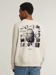 G-Star Bluza w kolorze kremowym rozmiar: M. Brązowe bluzy bez kaptura męskie G-Star, m, z bawełny. Za 153.71 zł.