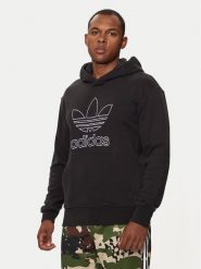 Adidas Bluza adicolor Outline Trefoil IU2373 Czarny Loose Fit. Czarne bluzy bez kaptura męskie Adidas, m, z bawełny. Za 239.99 zł.