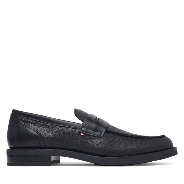 Lordsy Tommy Hilfiger. Czarne mokasyny męskie Tommy Hilfiger. Za 649.99 zł.