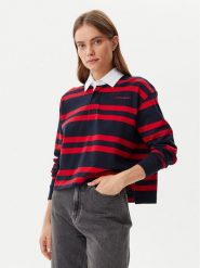Guess Jeans Bluzka W5RP50 KCPS1 Kolorowy Regular Fit. Bluzki damskie Guess Jeans, xxl, z aplikacjami, z bawełny, bez ramiączek. Za 159.99 zł.