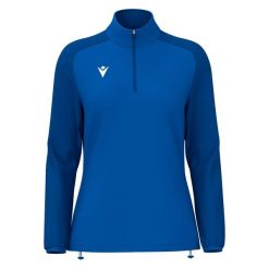 Damski top treningowy Macron Lena. Niebieskie topy sportowe damskie Macron, m, bez wzorów, ze lnu, bez ramiączek. Za 192.00 zł.