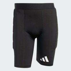 Legginsy Squadra 25 Goalkeeper Padded Short. Białe szorty męskie Adidas, bez wzorów, z materiału, sportowe. Za 179.00 zł.