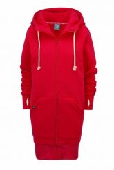 Bluza sportowa rozpinana z kapturem damska DEEP TRIP Luzak. Czerwone bluzy sportowe damskie DEEP TRIP, l, z bawełny. Za 389.00 zł.