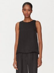 Marella Bluzka Platino 2515161061 Czarny Regular Fit. Czarne bluzki damskie Marella, bez wzorów, z wiskozy, bez ramiączek. Za 289.99 zł.