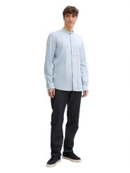 TOM TAILOR Denim Koszula - Slim fit - w kolorze błękitnym rozmiar: M. Niebieskie koszule męskie Tom Tailor Denim, m, bez wzorów, z bawełny, bez kołnierzyka, bez ramiączek. Za 66.00 zł.