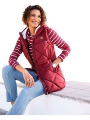 WITT WEIDEN Kamizelka pikowana w kolorze czerwonym rozmiar: 38. Czerwone kamizelki damskie WITT WEIDEN. Za 108.74 zł.